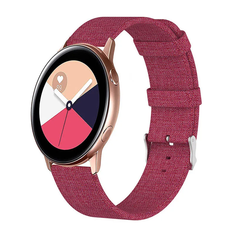 Ремешок Laforuta для Samsung Galaxy Watch Active Band нейлоновый спортивный быстросъемный браслет