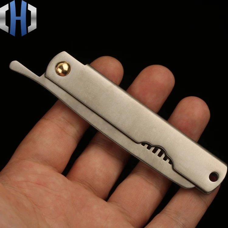 Титановая расческа для бороды портативная уличная бритья модные уличные