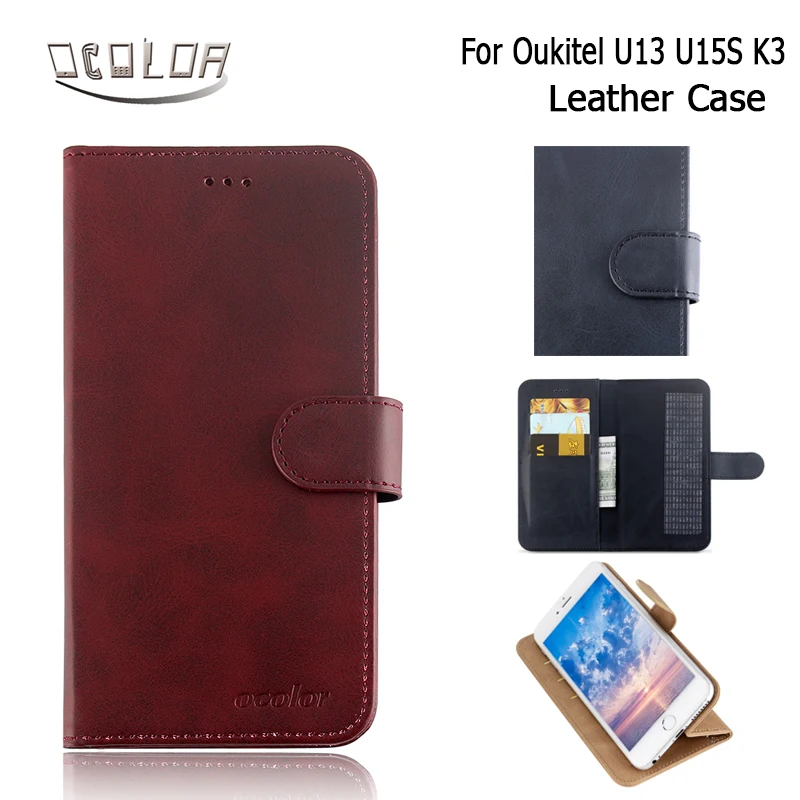 Ocolor для Oukitel U13 U15S K3 из искусственной кожи чехол бумажник визиток Флип кожаный