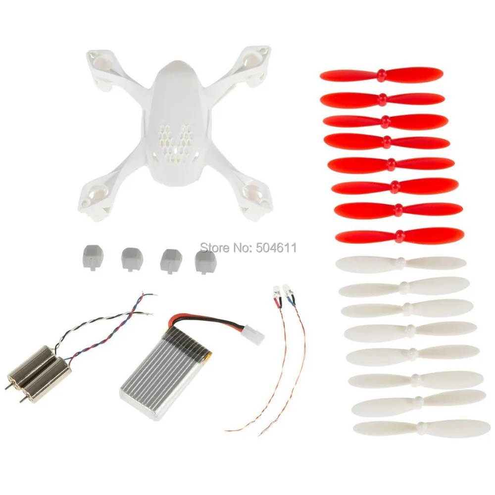 

EBOYU Upgraded Hubsan X4 H107D FPV Quadcopter Body Shell White Crash Pack