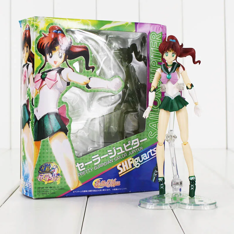 1pcs as picture Цветная коробка 9 видов стилей сексуальная фигурка Сейлор Мун игрушка Tsukino Mars Jupiter Venus Mercury Uranus Pluto с коробкой - Цвет: 1pcs as picture