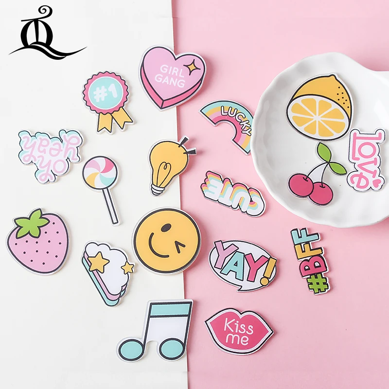 Быстро раскупаемый 1 шт. яркие радужные брошка мультфильм иконки на рюкзак