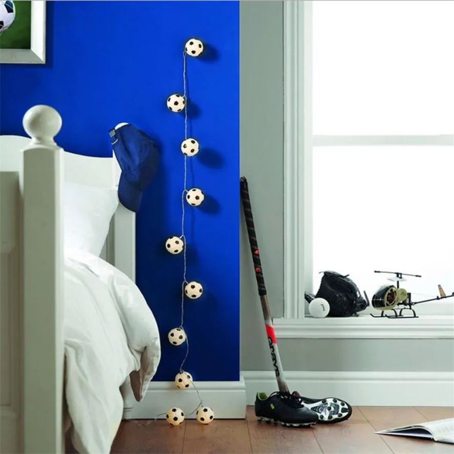 1 шт. футбольные огни с 10LED лампочками для создания освещения DIY вечерние украшения Прямая поставка
