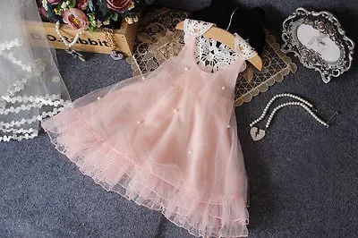 Flower Girl Summer Princess Dress Kid Baby Party Wedding Lace Tulle Tutu Dresses | Детская одежда и обувь