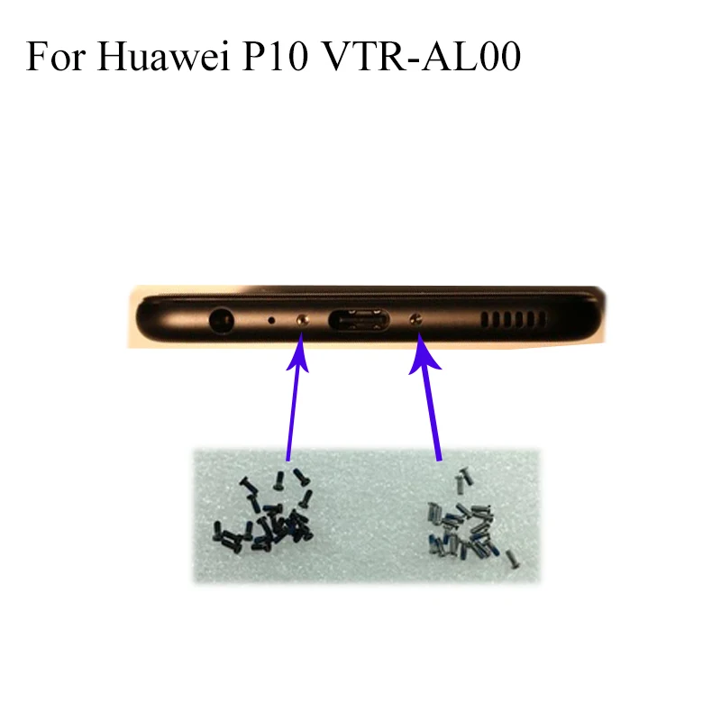 Нижние Винты док-разъема для Huawei P10 P 10 Запасные части ремонта | Мобильные телефоны