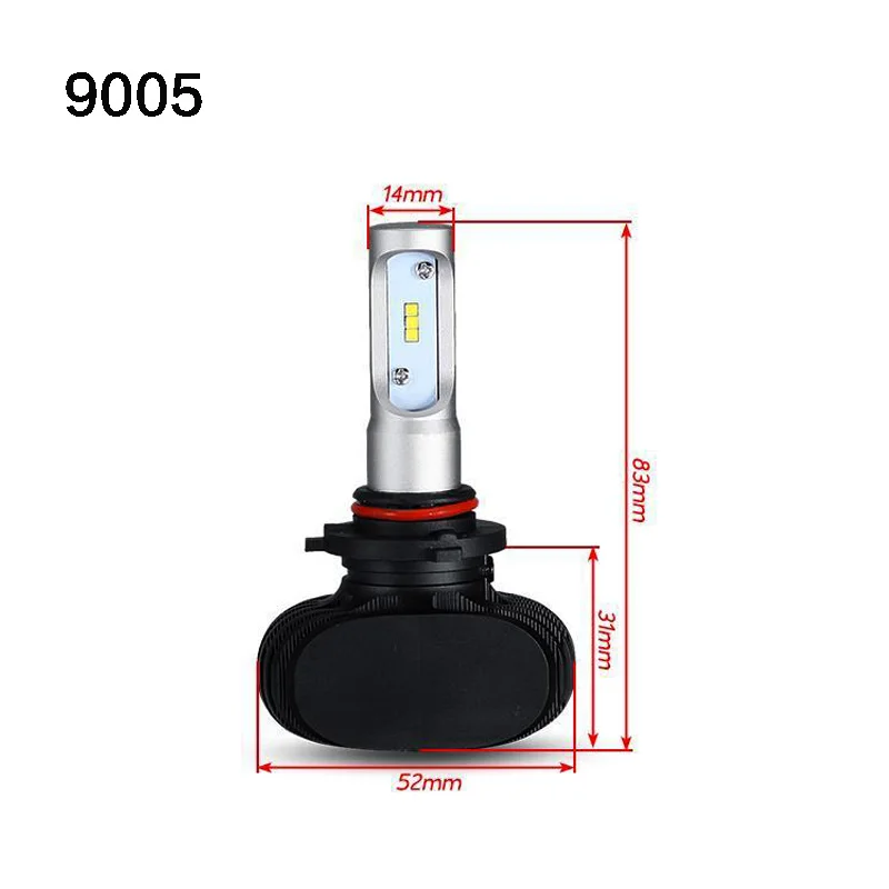 Vicmax 9005 HB3 9006 HB4 H11 H4 H7 LED H1 H3 авто фар S1 50 Вт 8000LM 6000 К автомобильных лампы все в одном csp