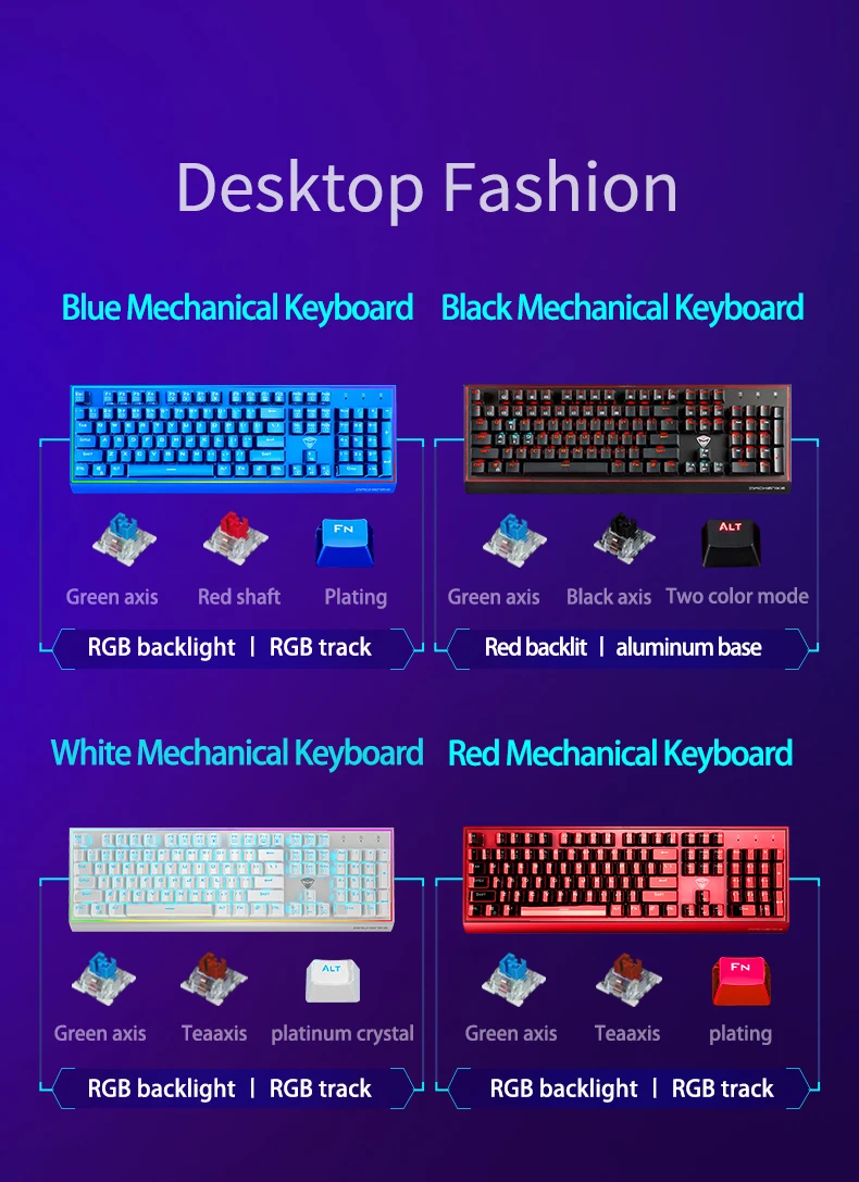 Механическая игровая клавиатура Machenike зеленая ось черная ось чайная ось RGB eSports игровая клавиатура для ноутбука компьютера