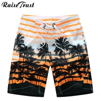 raise trust fashion summer mens shorts 3d print striped coconut tree praia couple swimwear plus size 6xl gay board shorts beach