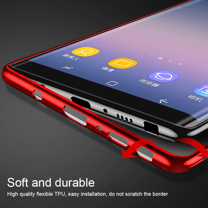 Мягкий чехол HUKU с покрытием из ТПУ для телефона Samsung Galaxy Note 8 9 10 S8 S9 S10 Plus