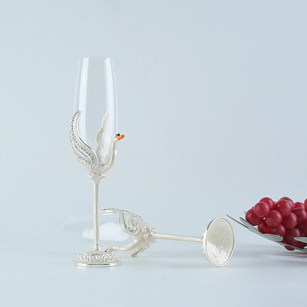 2 шт./компл. хрустальные свадебные бокалы для поднятия тоста шампанского напитков