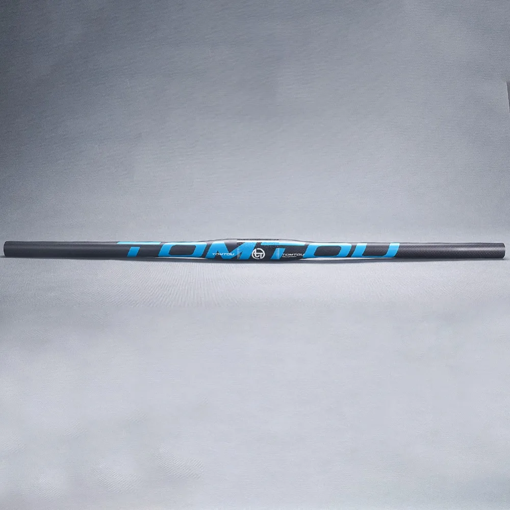 TomTou Bicycle MTB Handlebar Mountain Bike Carbon Fiber Handlebars Handle Bar Parts 31.8 mm 3k Matte Blue - TM6T47 | Спорт и