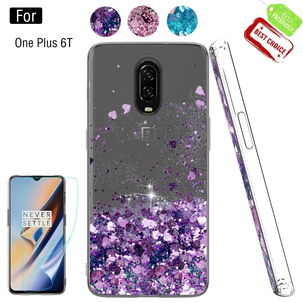 One plus 6T case Dynamic Liquid Quicksand Glitter Case For Plus Coque Oneplus oneplus 1+6T Soft TPU Slicone Cover |