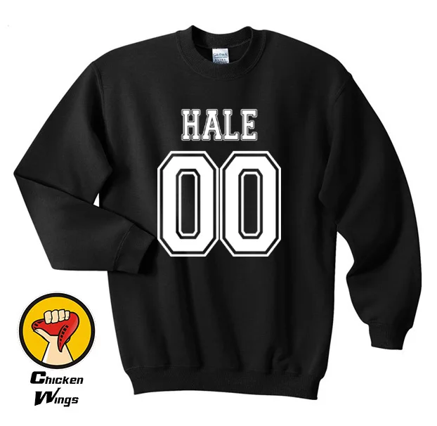 Derek Hale Teen Wolf clothes 00 Женская толстовка с круглым вырезом унисекс больше цветов XS-2XL-C812 - Цвет: Black