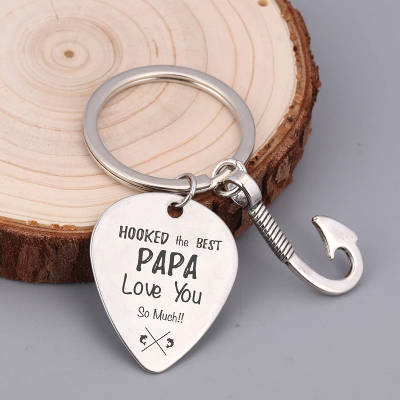 Медиатор подсоединили Best Papa Love You So Much брелок Новая мода рыболовного крючка Fewelry