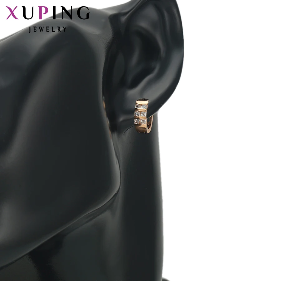 Xuping модные серьги новый дизайн маленькая круглая форма с петлей позолоченные на