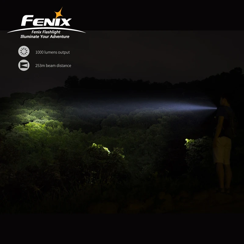 1000 люмен фонарик Fenix UC30 2017 Cree XP-L HI V3 светодиодный перезаряжаемый Micro USB с батареей