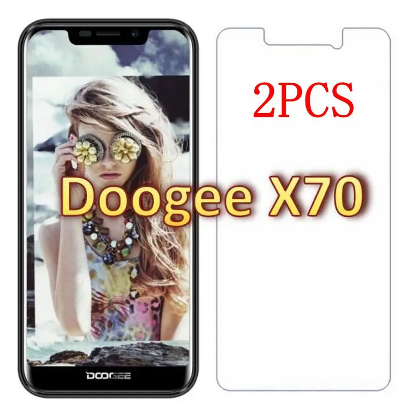 2 шт. закаленное стекло Для Doogee X70 защитная пленка 9H Взрывозащищенная Защита