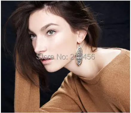 Новые модные дизайнерские серьги новые с треугольным верхом и античным