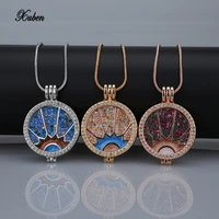 women colorful crystal drip chain coin necklace set rose jewelry wholesale round pendant 33mm coins disc