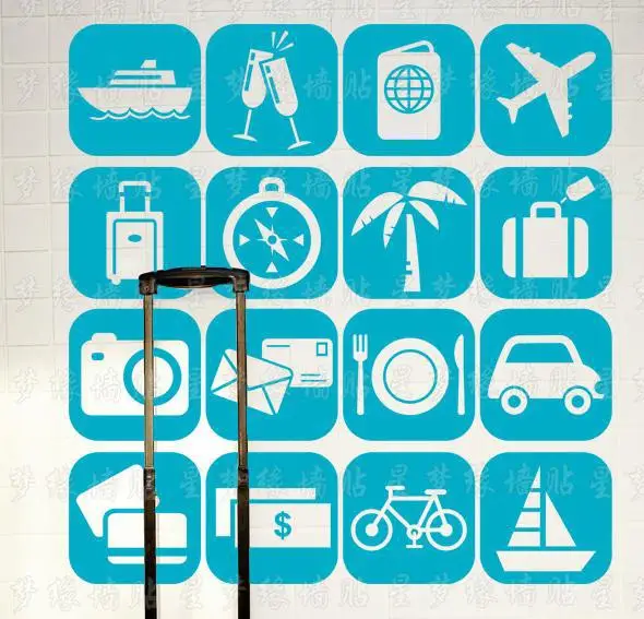 Туристическая притяжение виниловая наклейка на стену знак для приема отеля