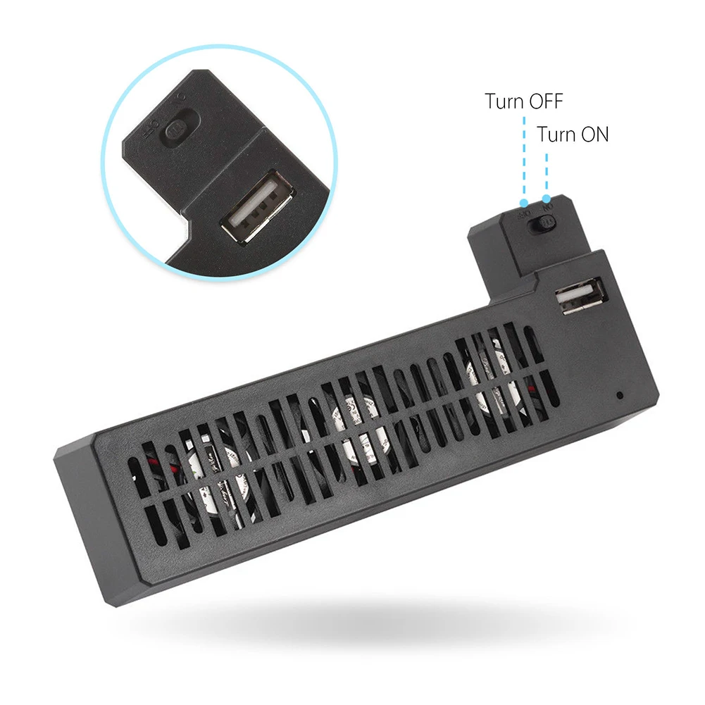 Внешний 3-вентилятор USB Охлаждающий вентилятор для игровой консоли Microsoft Xbox One X |