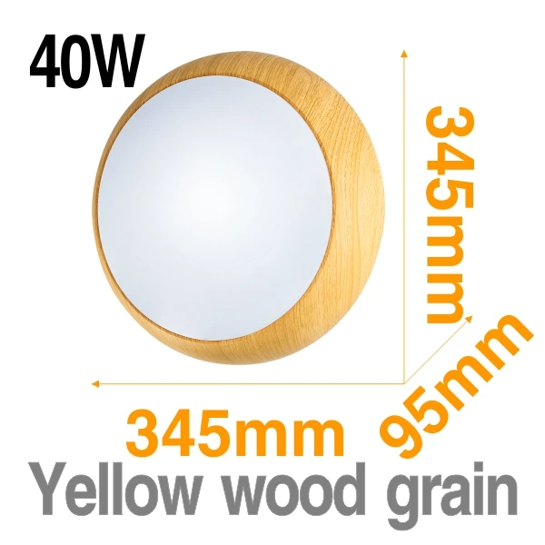 40W Yellow Круглая Панель-лампа светодиодный потолочный светильник 18 Вт 24 Вт 36 Вт 40 Вт 48 Вт переменный ток 220 в 3 цвета светильник ing поверхностный монтаж для дома ежедневный светильник ing - Цвет корпуса: 40W Yellow