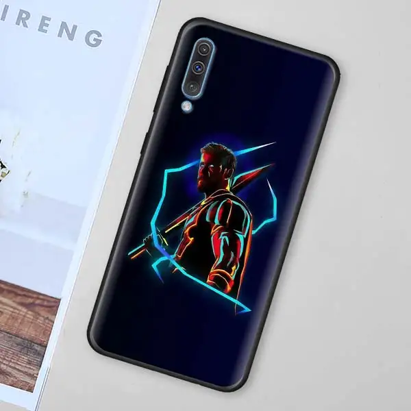 005 Черный мягкий чехол Marvel с супергероями Мстителями для Samsung Galaxy M30 M10 M20 A50 A70 A40 A10 A20 A30 A60 силиконовый чехол - Цвет: 005
