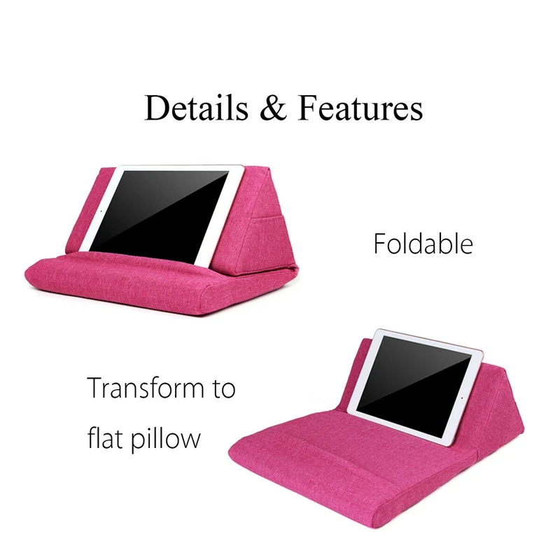 Portable Laptop Tablet Pouch Storage Foldable Pillow for Ipad Stand Holder Foam Lap Rest Cushion Home Office | Компьютеры и офис