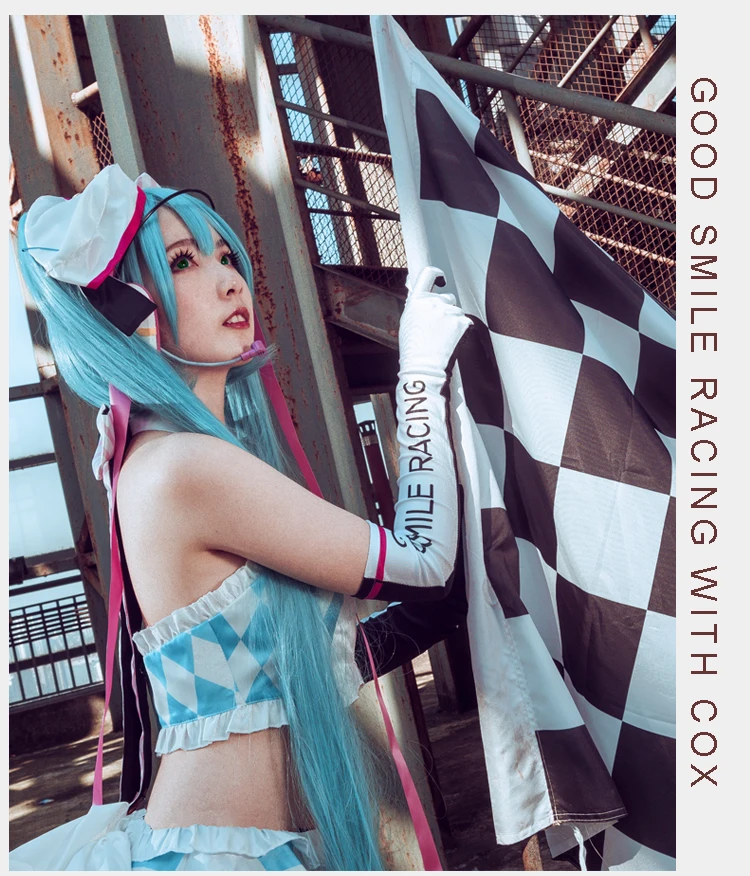 CosplayLove гоночный Мику Вокалоид реннваген гоночный автомобиль Мику костюм косплей платье для девочек женщин Хэллоуин Рождество