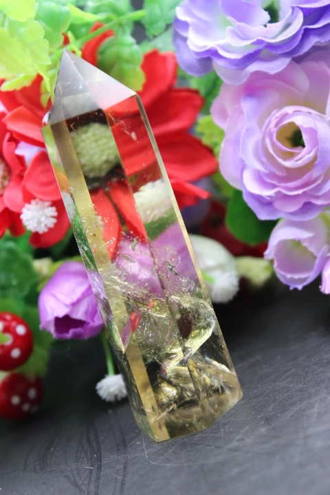 SUIRONG 85 +++ натуральный цитрин кварц кристалл палочка точечное Исцеление|crystals and stones