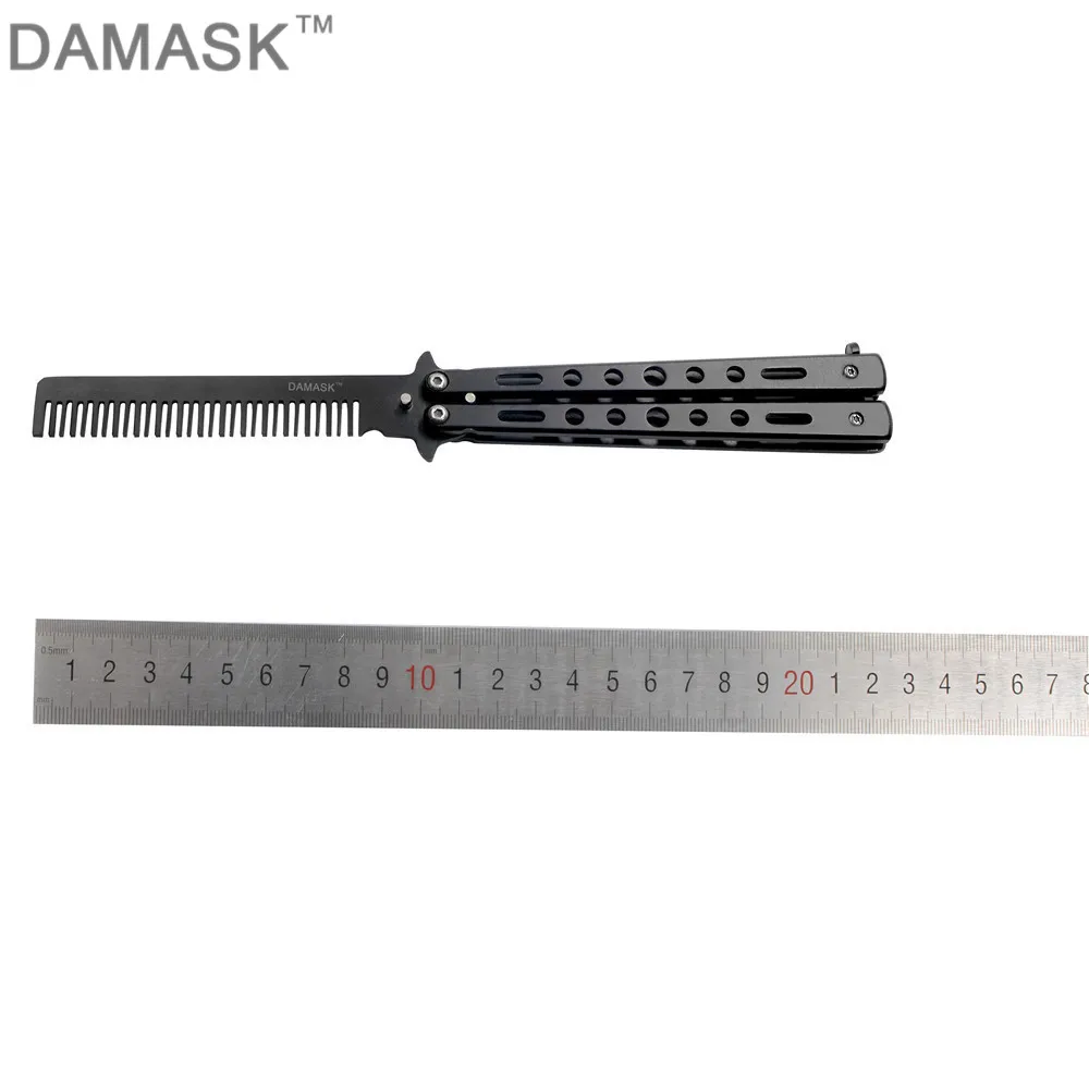 DAMASK профессиональный нож бабочка Кемпинг гребешковое Лезвие Открытый CSGO косплей
