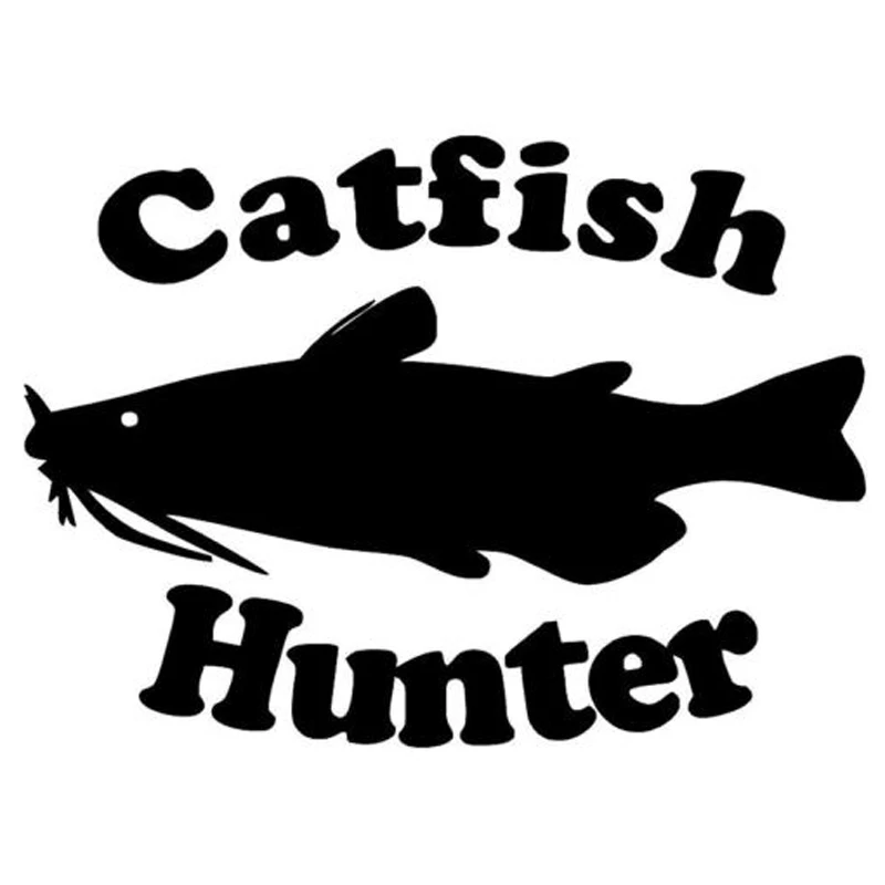 

35cm Catfish Hunter Fishing Vinyl Car-Styling Decor Car Sticker