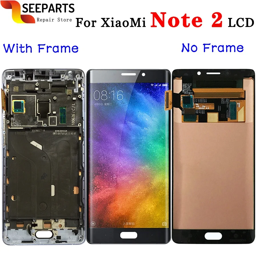 ЖК дисплей для 5 7 &quotFHD Xiaomi Mi Note 2 сменный сенсорный экран с дигитайзером в сборе Note2