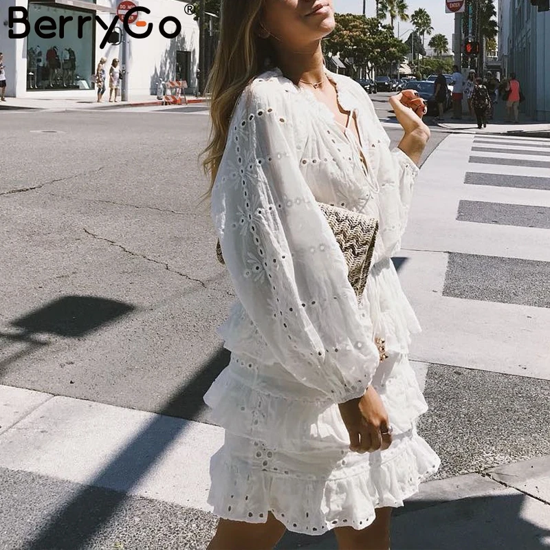 Женское платье с длинным рукавом BerryGo хлопковое облегающее на лето 2018 | Женская