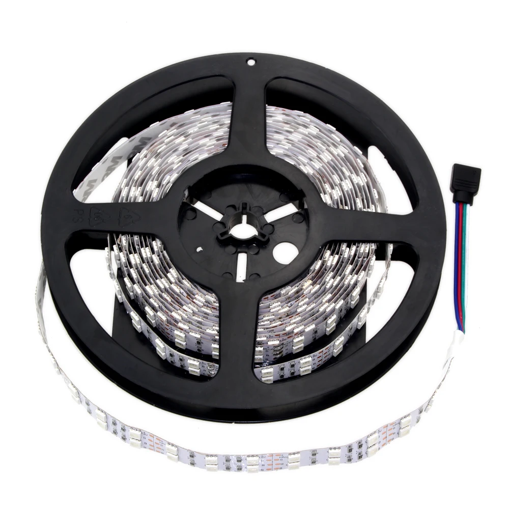 Двухрядная SMD 5050 Светодиодная лента DC12V 24V 120led/m Водонепроницаемая светодиодная IP67