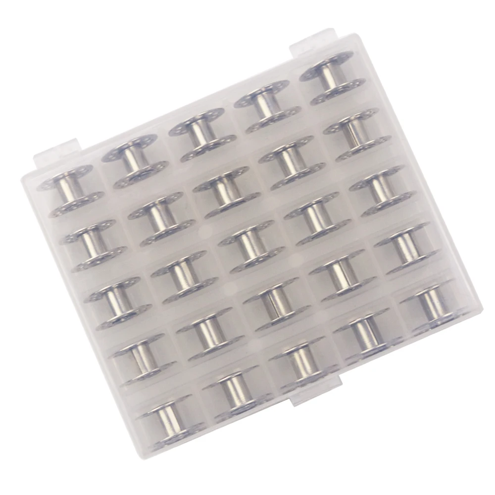 Household 25pcs Stainless Steel Sewing Machine Bobbins Spools for Home Needlework Craft Tools | Дом и сад