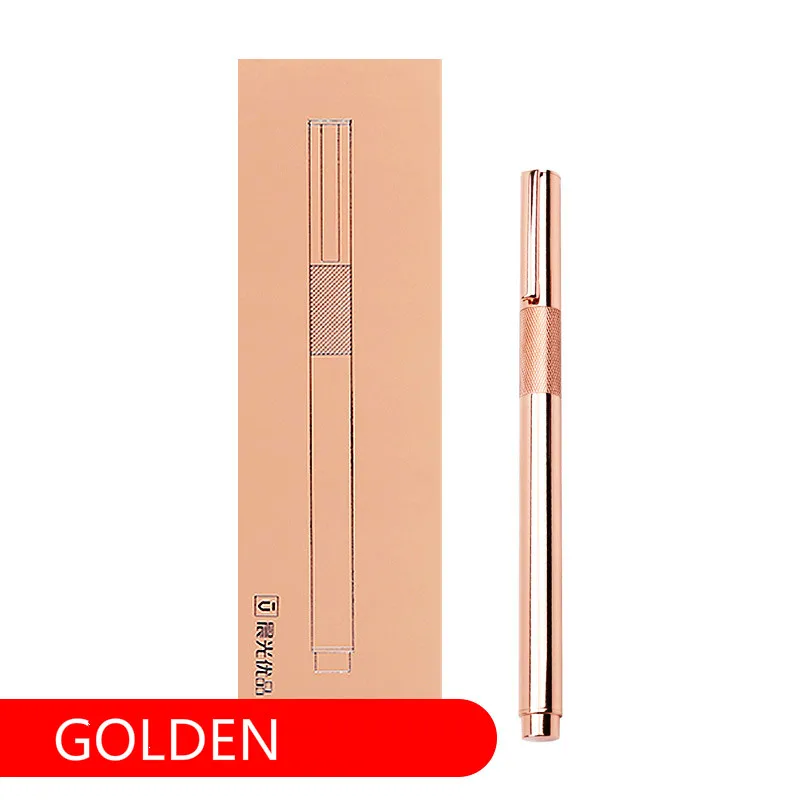 

M&G stationery excellent metal engraved pen ink pen 0.38mm signature student office fountain pen AFPY1701