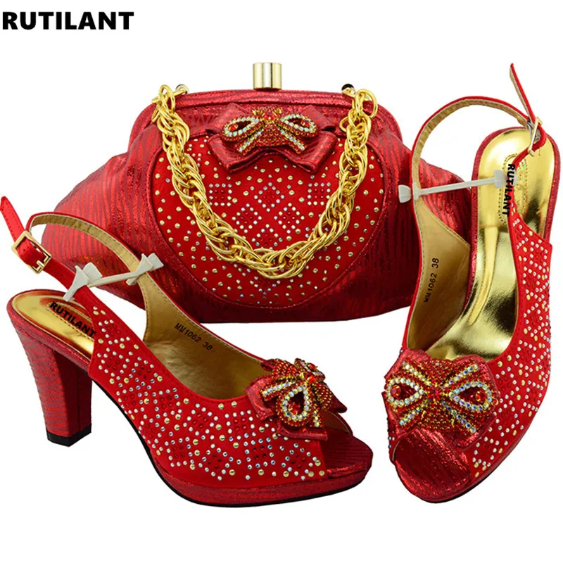 Новое поступление Итальянская обувь с подходящими сумками высококачественные