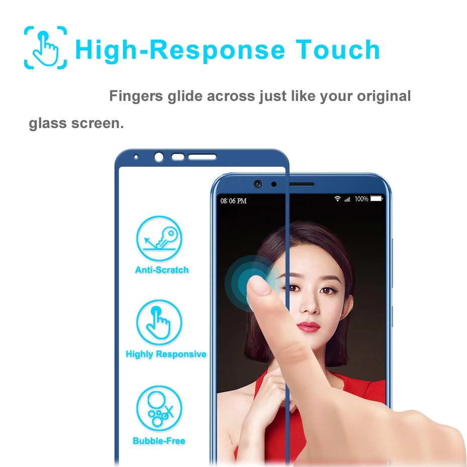 Закаленное стекло для Huawei Honor V10 Защита экрана V 10 10V View10 защитное на пленка с