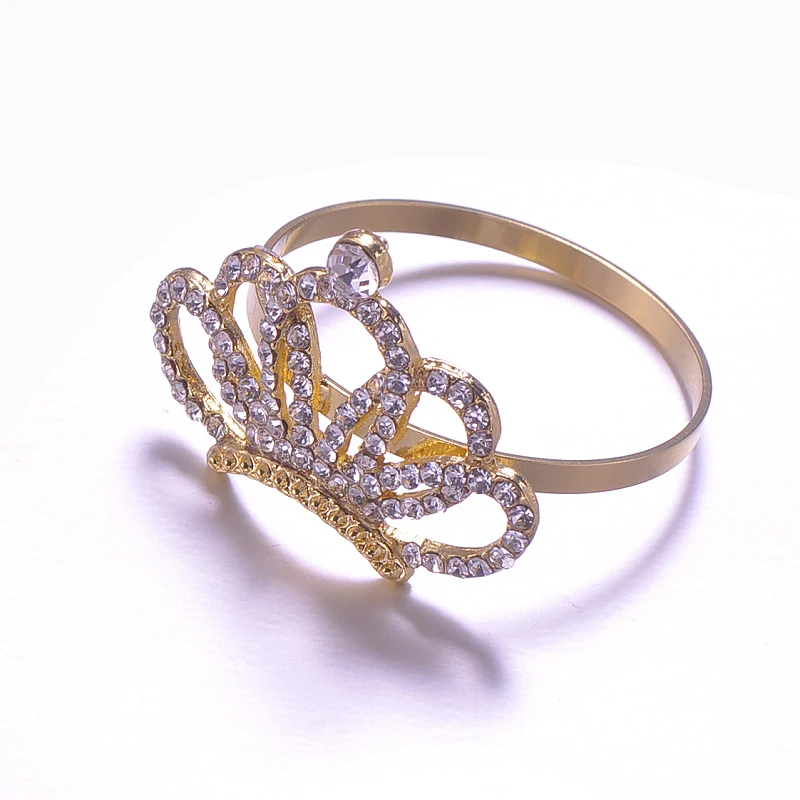 (L0401 ring) 40 мм x 30 50 шт./лот кольца со стразами в виде короны для украшения свадебного