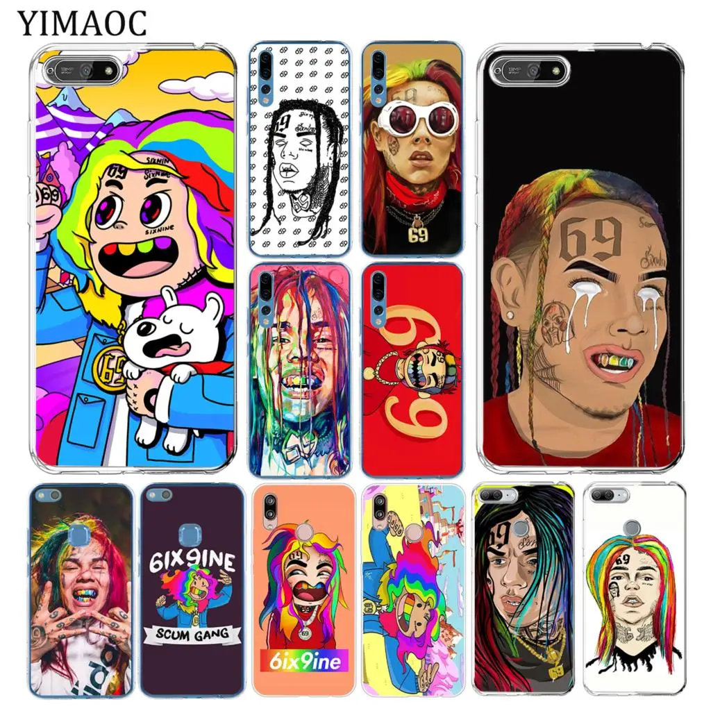 YIMAOC хоп рэппер Tekashi 69 6ix9ine тонкий мягкий чехол для Huawei Y7 Y6 Y9 Prime 2018 Honor 20 10 8 8C 8X 9X 9 Lite 7X