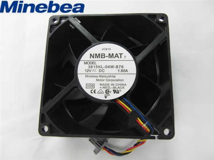 Оригинальный Для NMB 3615KL 04W B76 12V 1.60A 9038 9 см осевой вентилятор охлаждения|Кулеры и