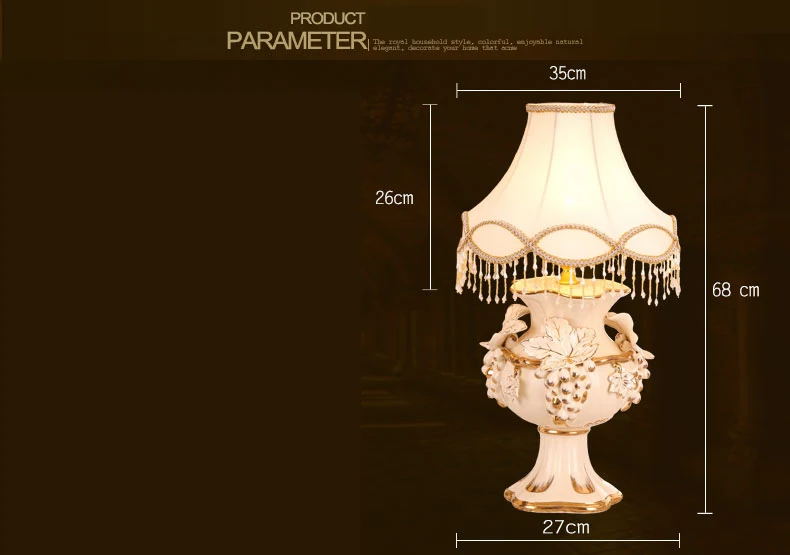 Фруктовая Настольная лампа с виноградом креативная художественная Керамическая