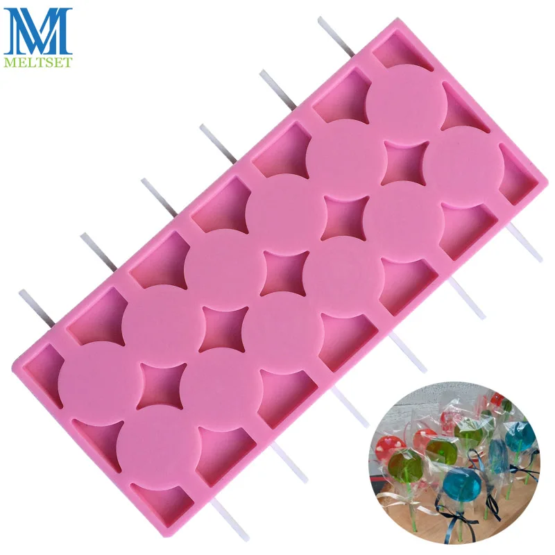 12 решетки силиконовая форма для леденцов формы Круглые термостойкие 3D
