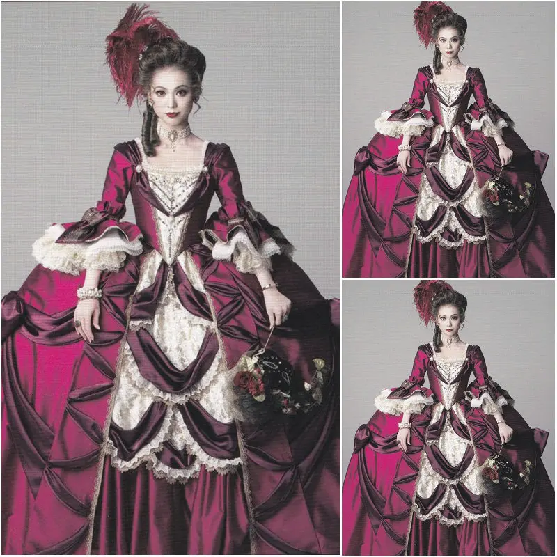 

New!Customer-made Luxs Victorian Dresses 1860S Civil War dress Marie Antoinette Ball gown dresses All size C-1039