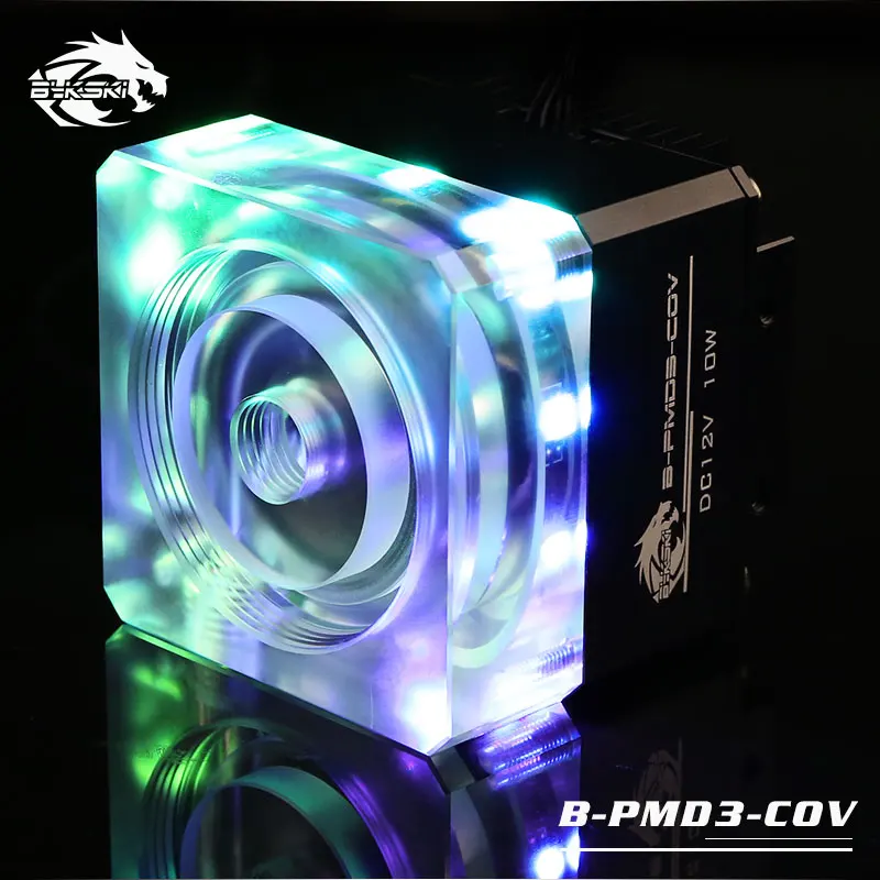 Bykski B-PMD3-COV 5 в RGB насос системы водяного охлаждения с радиатором 600L DDC черный