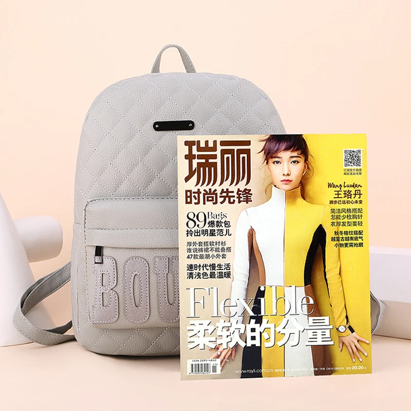 Новинка 2019 скидка только сегодня Клетчатый Кожаный рюкзак для женщин Мода