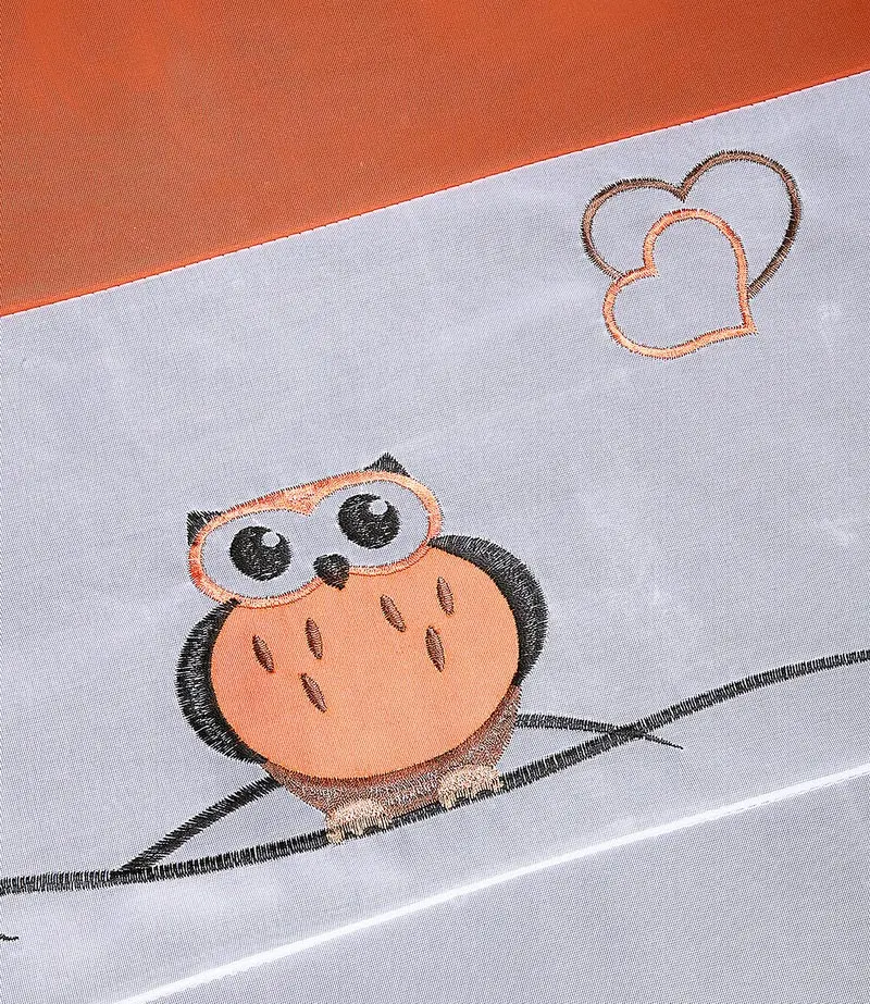 Римские шторы в европейском стиле с вышивкой совы завязки тонкие брендовые