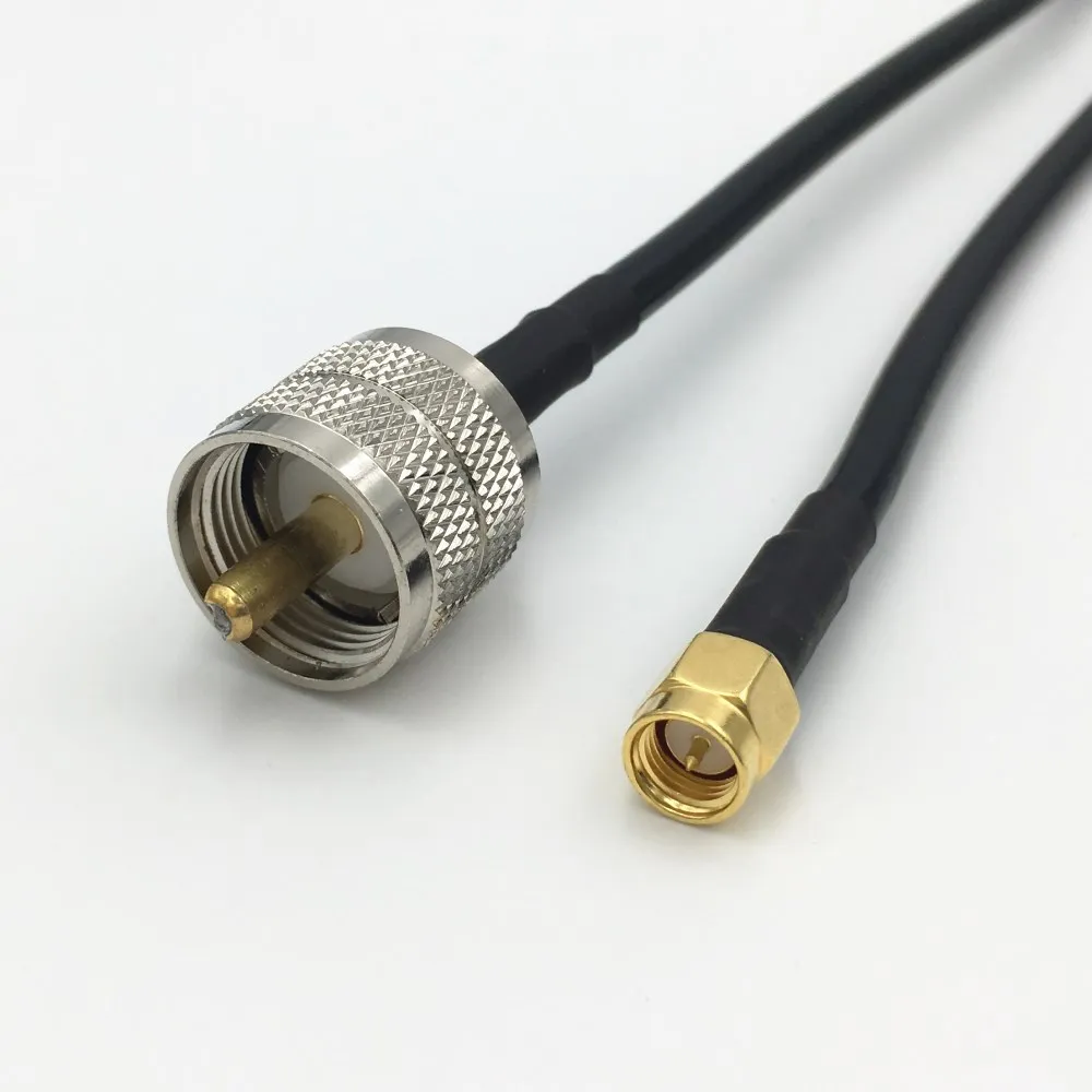 5 шт. SMA Штекерный разъем для UHF PL259 штекер RG58/LMR195 РЧ кабель коаксиальный свинцовый