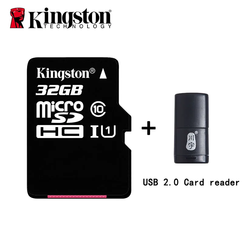 Карта памяти Kingston Micro SD class 10 карта MicroSDHC на 32 ГБ TF с разъемом USB 3 0 кардридер